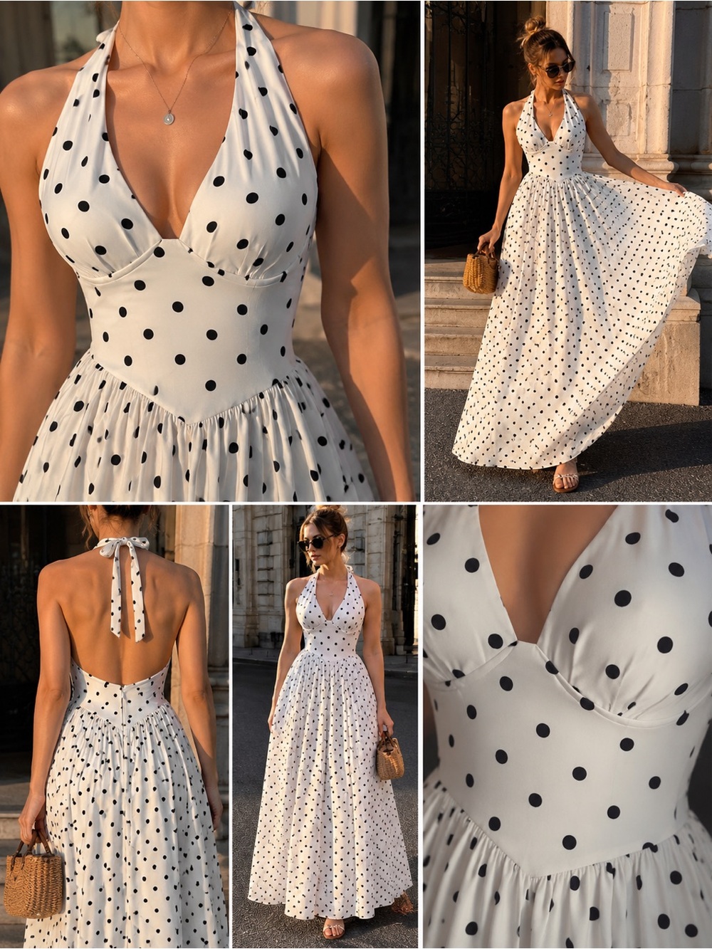 French Chic Polka Dot Dress | Feminine, Elegant & Timeless - Picture 6 of 6